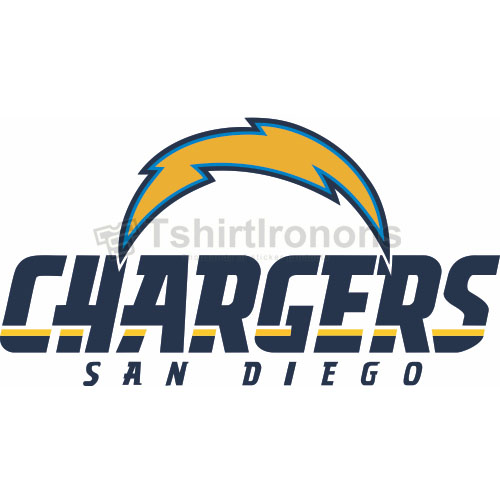 San Diego Chargers T-shirts Iron On Transfers N727